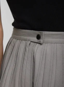 Oliver Cotton Stretch Tricotine Pintucked Skirt-Tibi Clearance