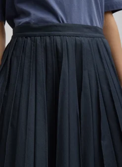 Oliver Cotton Stretch Tricotine Pintucked Skirt-Tibi Online