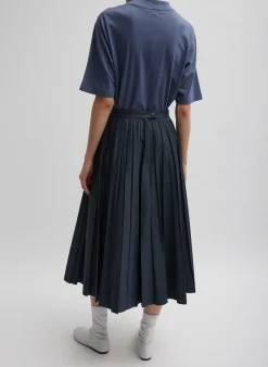 Oliver Cotton Stretch Tricotine Pintucked Skirt-Tibi Online
