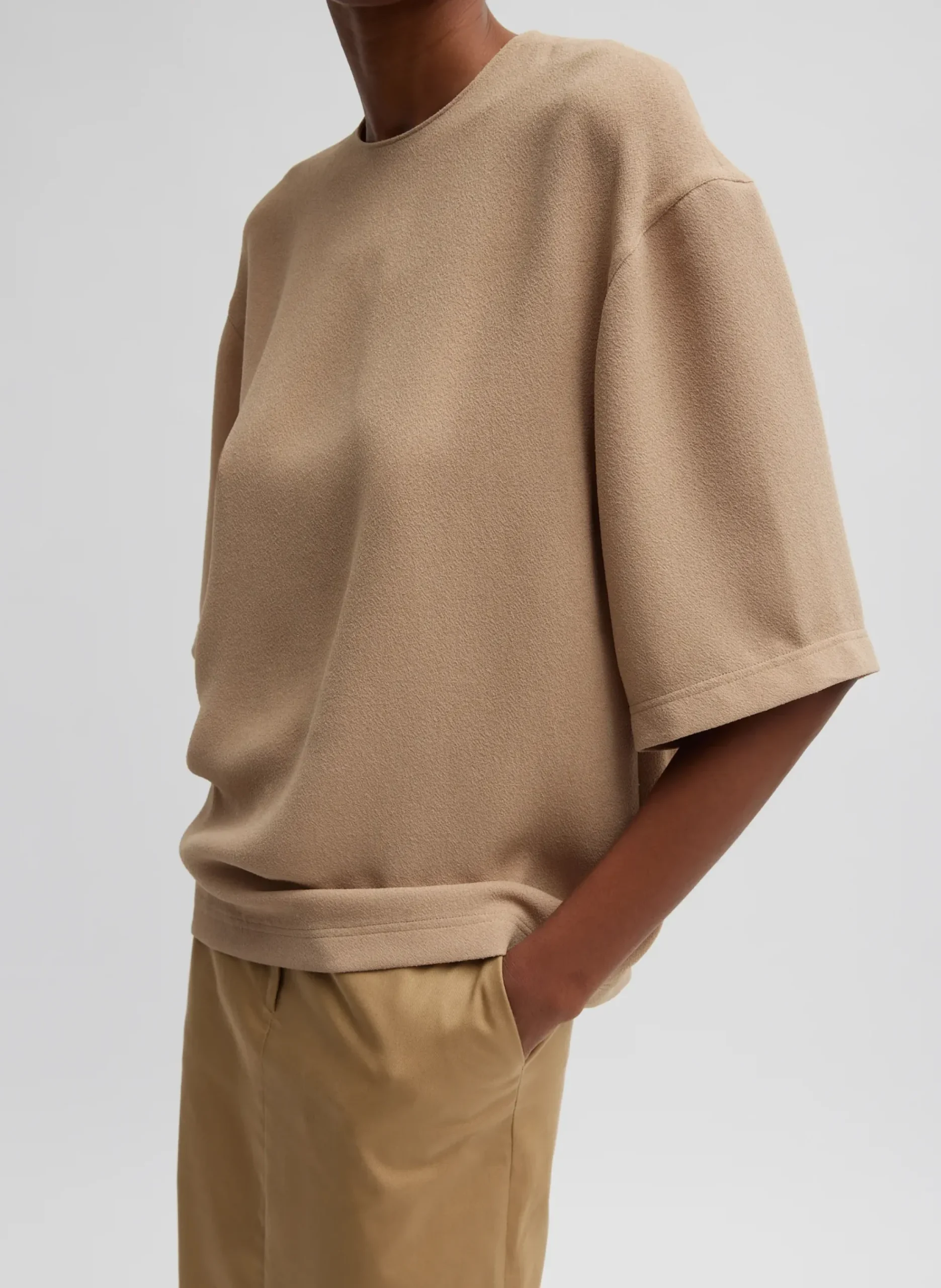 Pebble Sable Easy T-Shirt-Tibi Discount