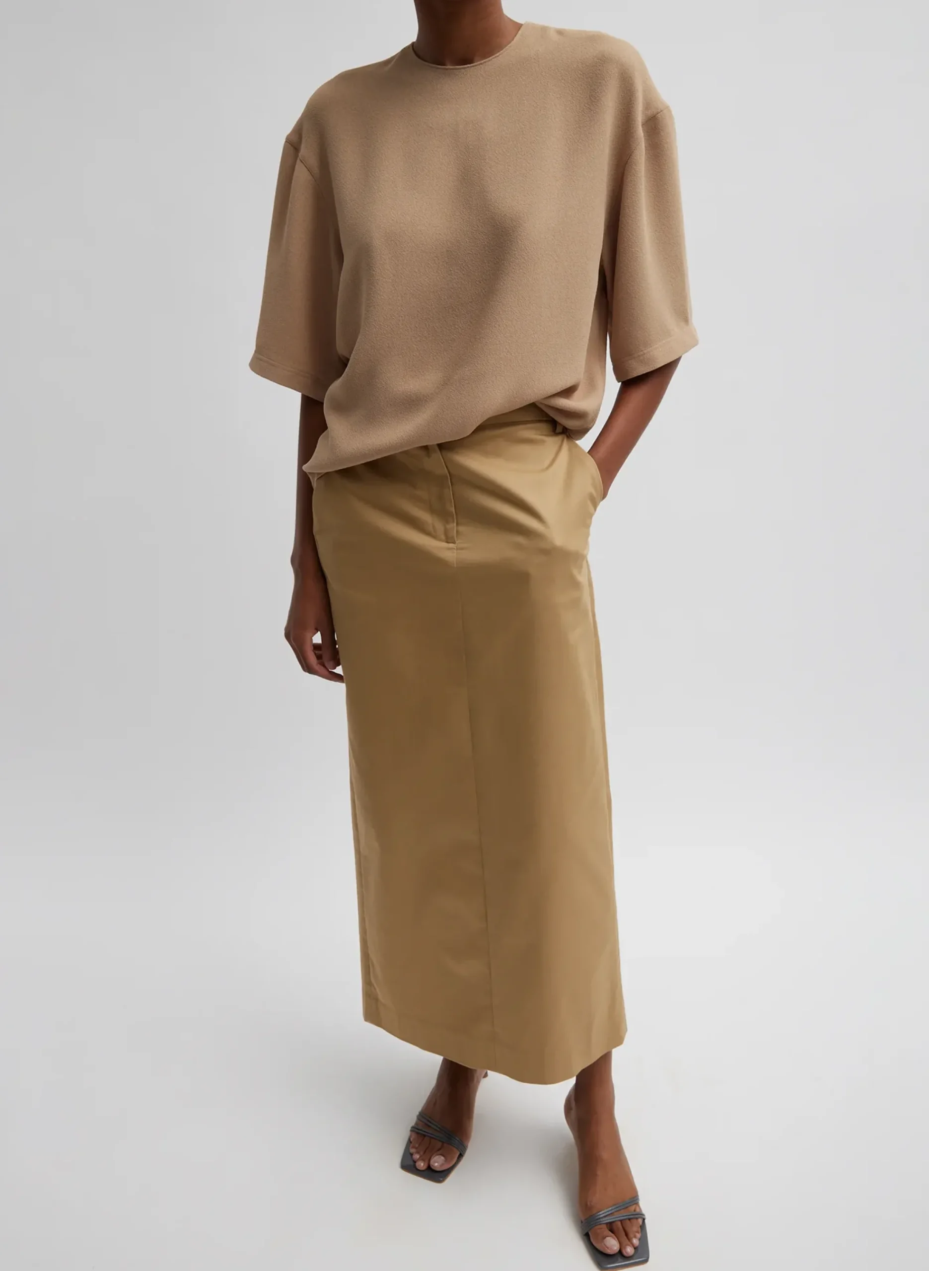 Pebble Sable Easy T-Shirt-Tibi Discount