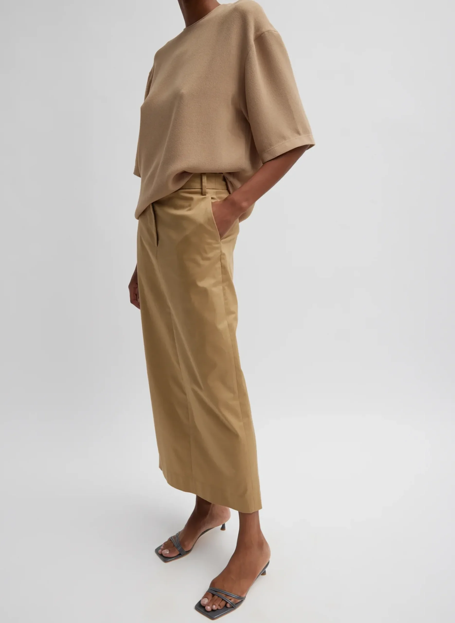 Pebble Sable Easy T-Shirt-Tibi Discount