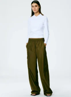 Perfect Shrunken V-Neck T-Shirt-Tibi Discount