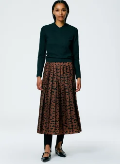 Perfect Shrunken V-Neck T-Shirt-Tibi Outlet