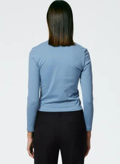 Perfect Shrunken V-Neck T-Shirt-Tibi Best