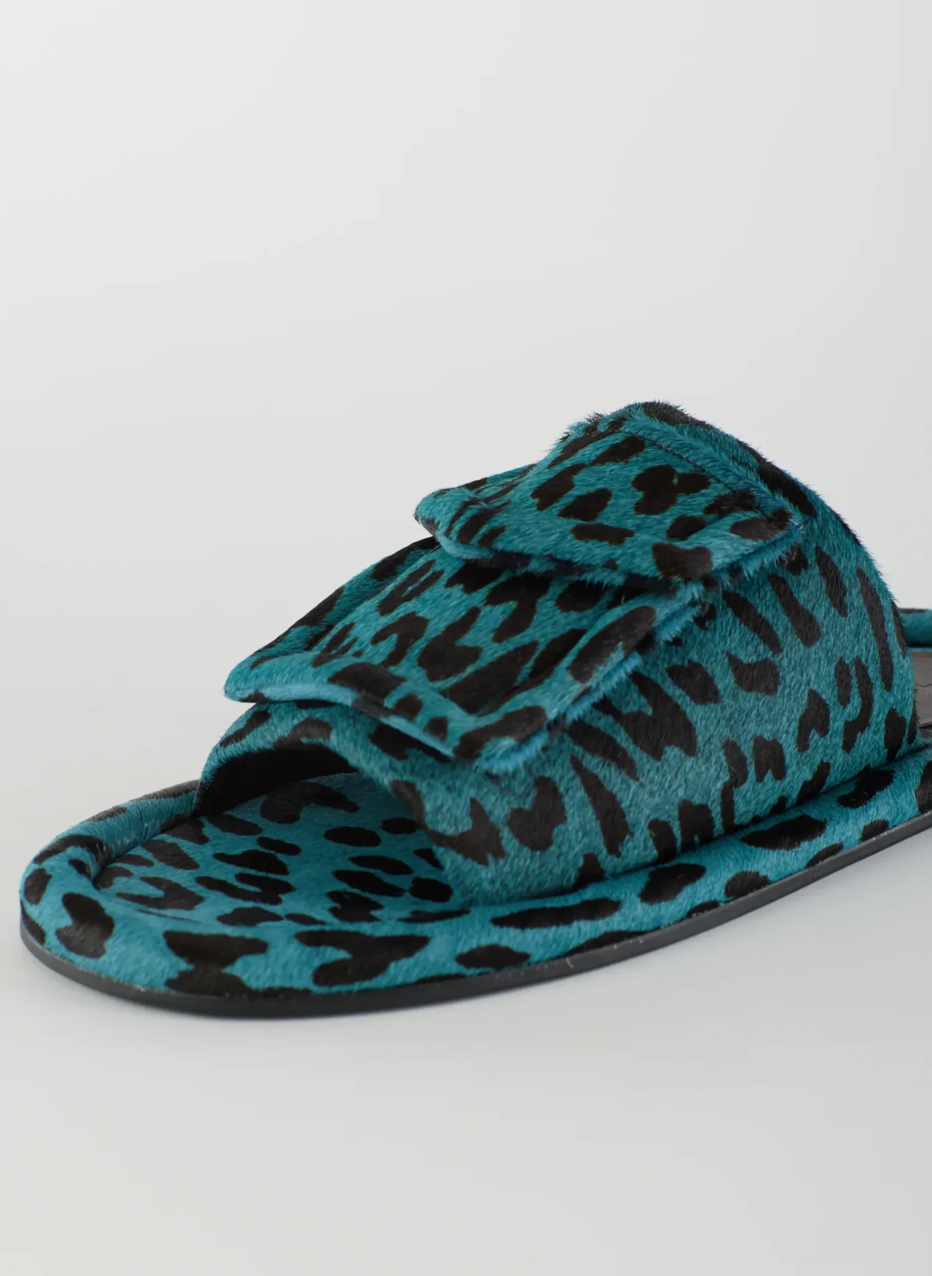 Pony Hair Calf Print Beryen Sandal-Tibi Fashion