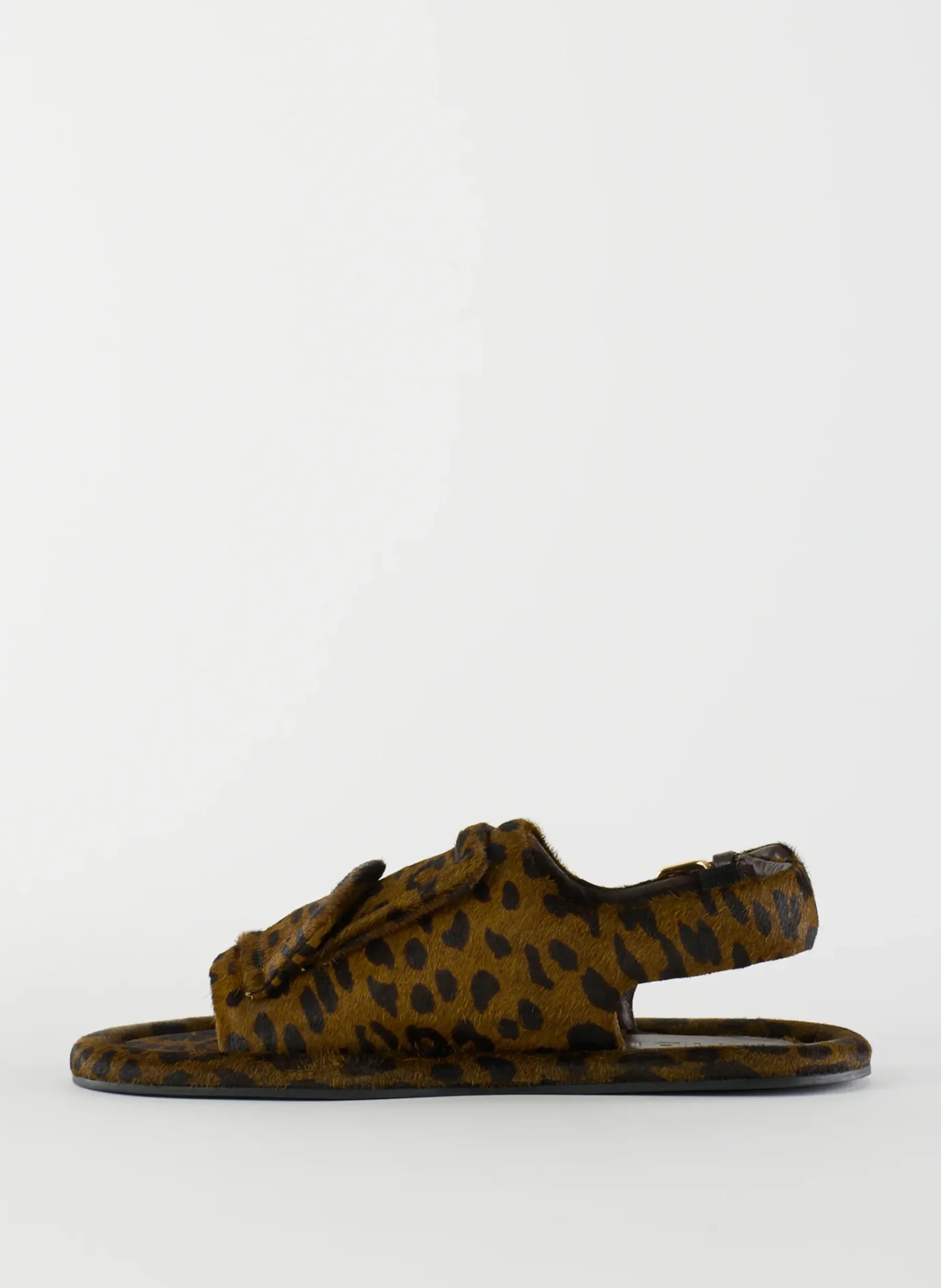 Pony Hair Calf Print Slingback Beryen Sandal-Tibi New