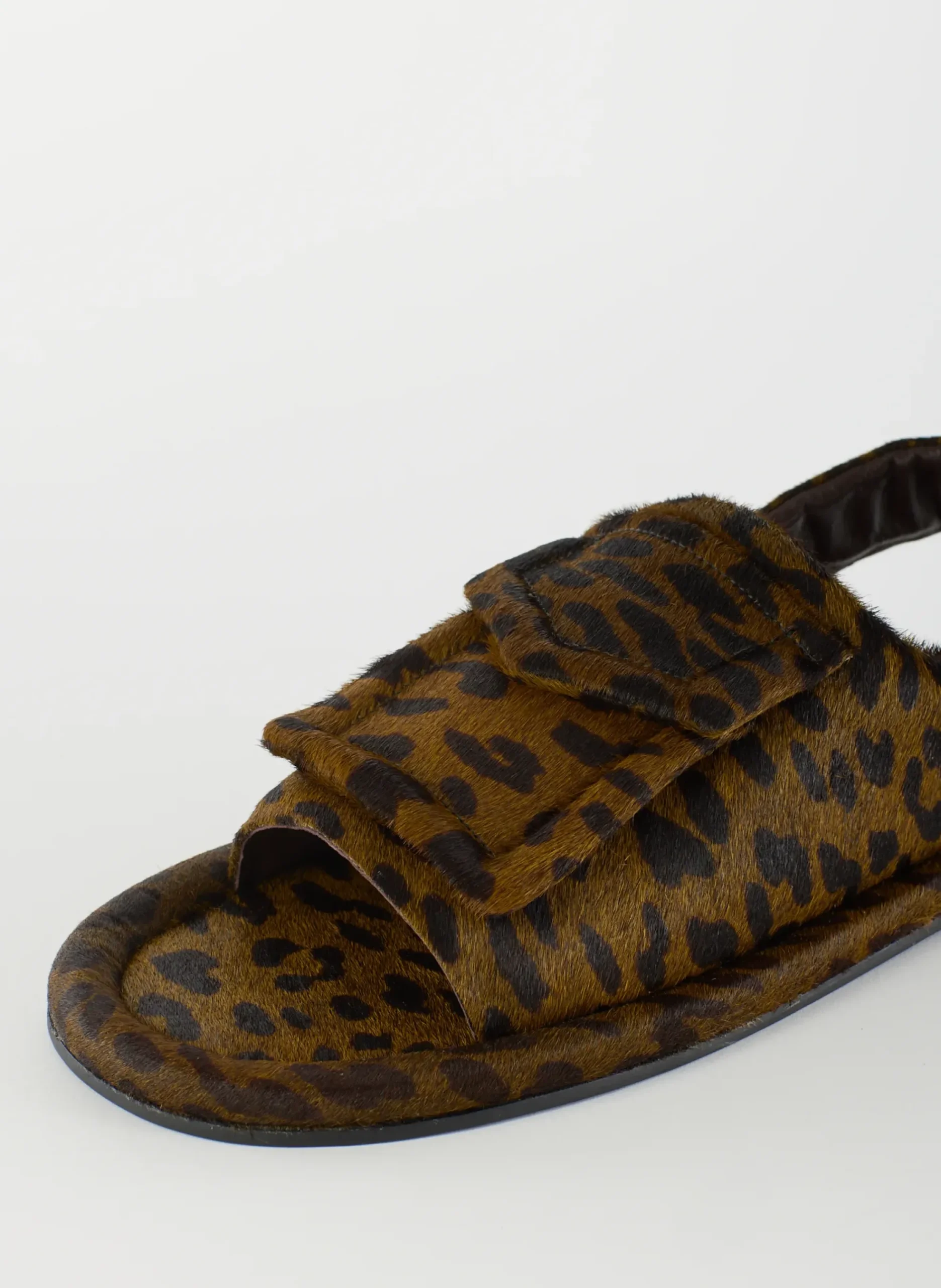 Pony Hair Calf Print Slingback Beryen Sandal-Tibi New