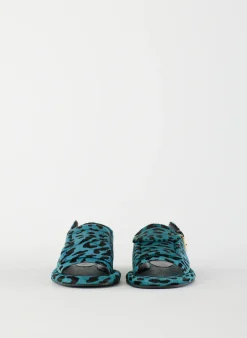 Pony Hair Calf Print Slingback Beryen Sandal-Tibi New