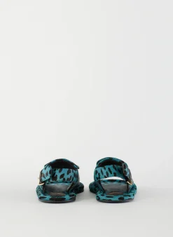 Pony Hair Calf Print Slingback Beryen Sandal-Tibi New