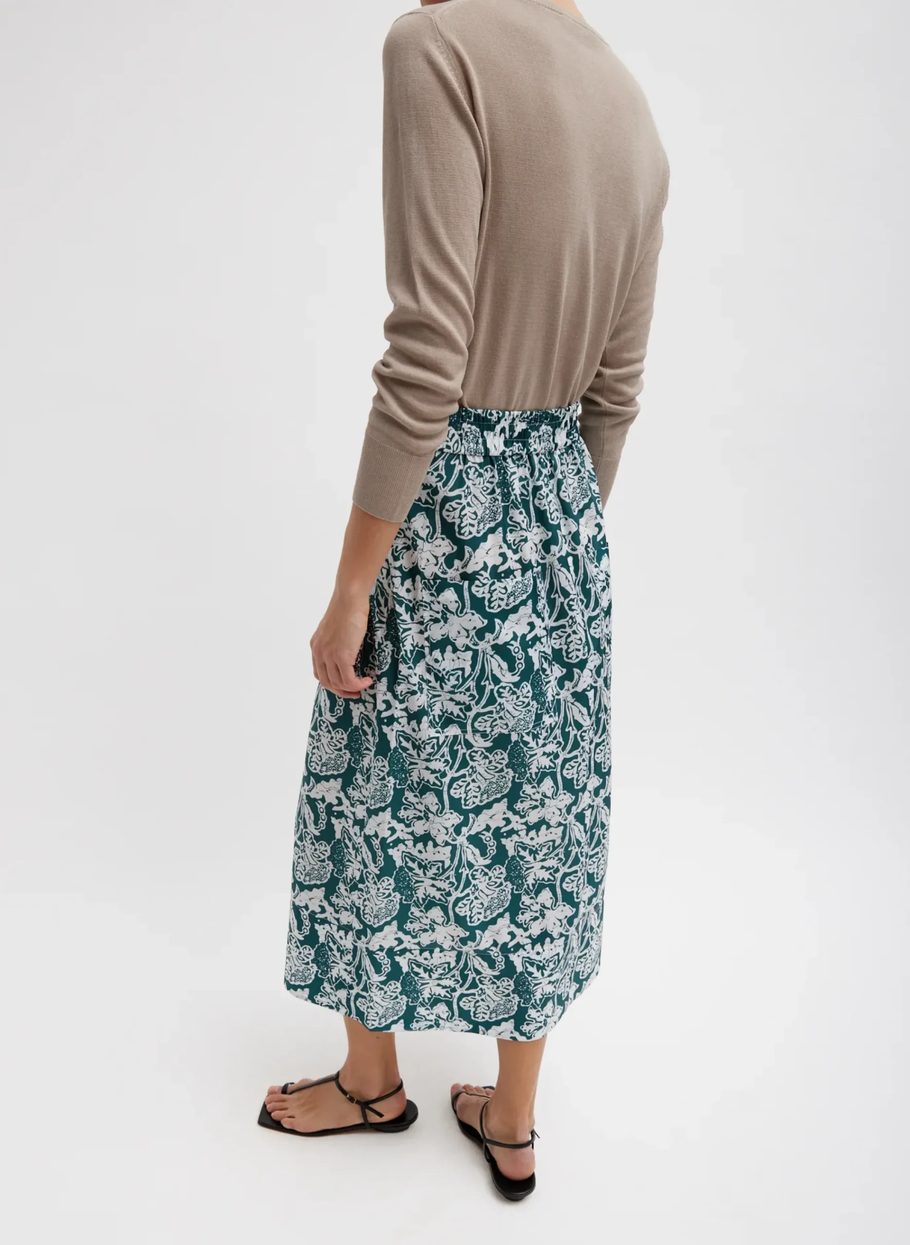 Recycled Nylon Batik Full Skirt-Tibi Sale