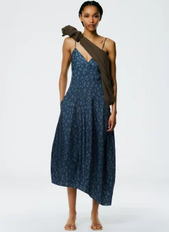 Recycled Sporty Nylon Cheetah Cami Dress-Tibi Online