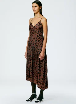 Recycled Sporty Nylon Cheetah Cami Dress-Tibi Best