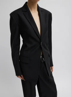 Recycled Tropical Wool Sculpted Blazer-Tibi Sale