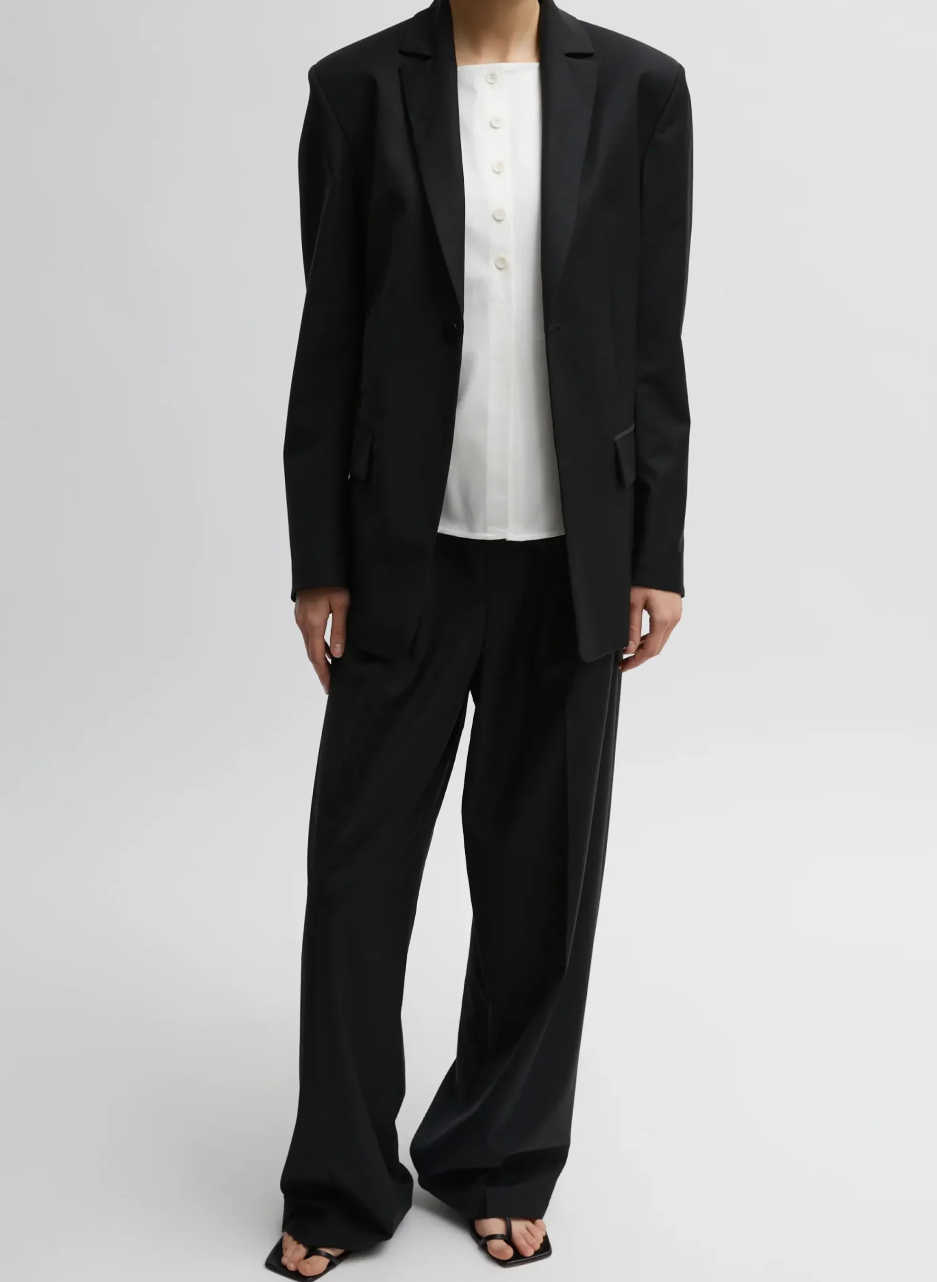 Recycled Tropical Wool Sculpted Blazer-Tibi Sale