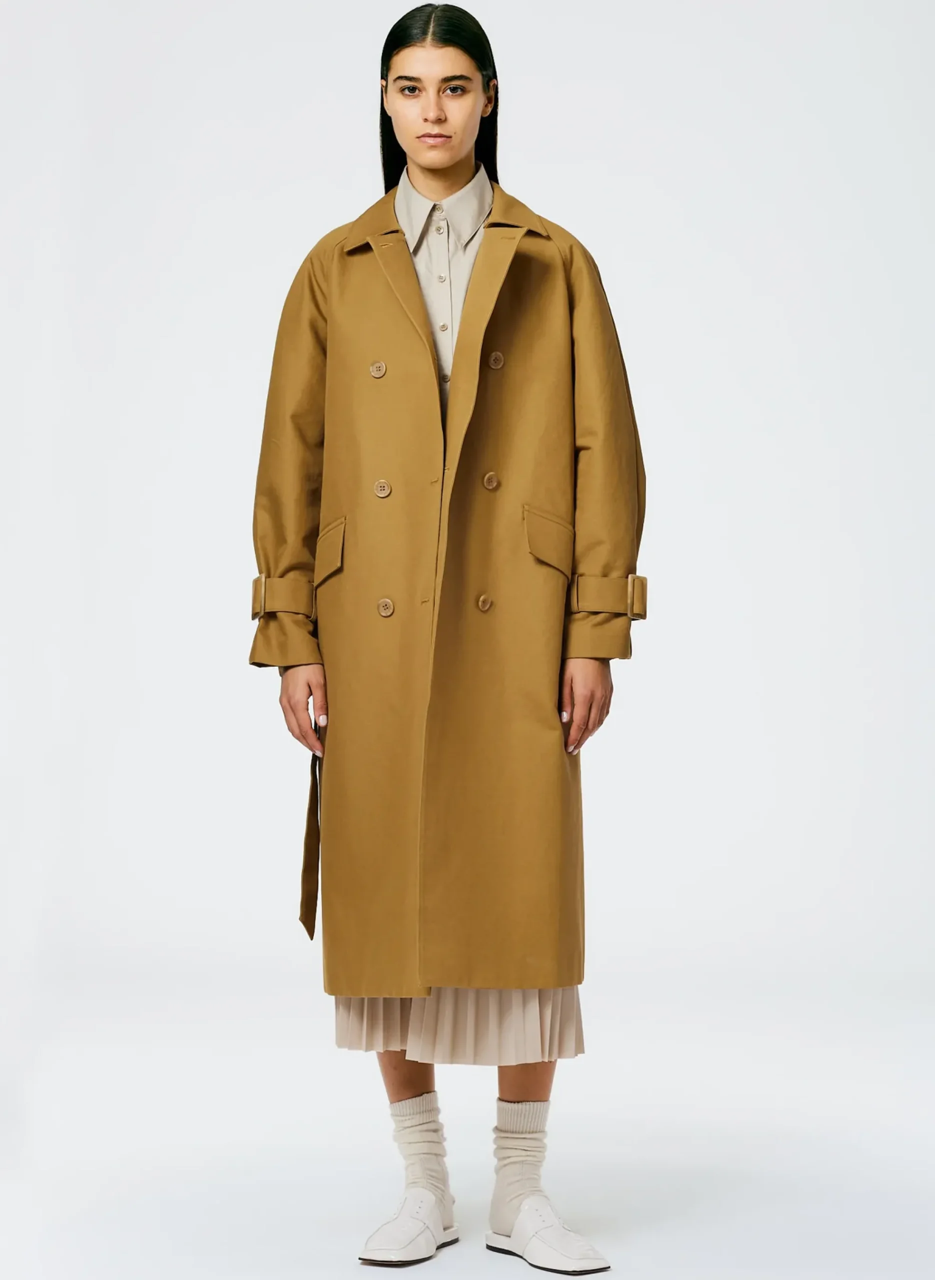Sculpted Cotton Trench-Tibi New