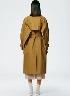 Sculpted Cotton Trench-Tibi New