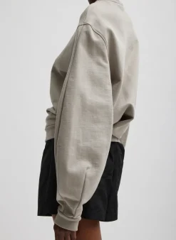 Sculpted Long Sleeve Sweatshirt-Tibi Hot