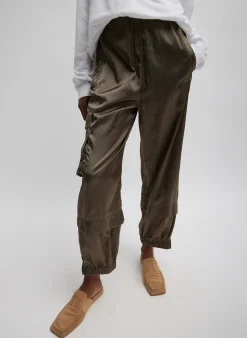 Shiny Nylon Pull On Wilt Jogger-Tibi Sale