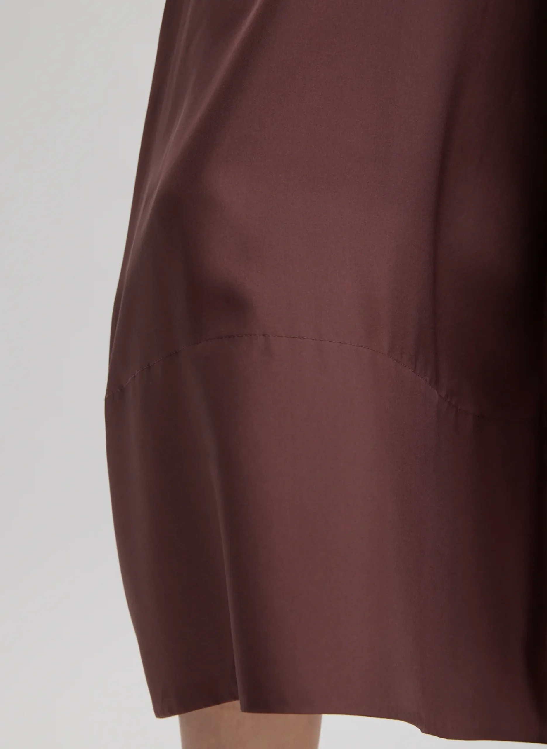Silk Habutai Circular Seamed Skirt-Tibi Online