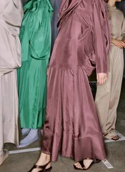Silk Habutai Circular Top-Tibi Online