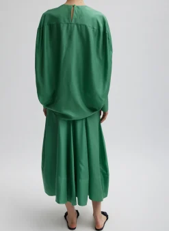Silk Habutai Circular Top-Tibi Sale