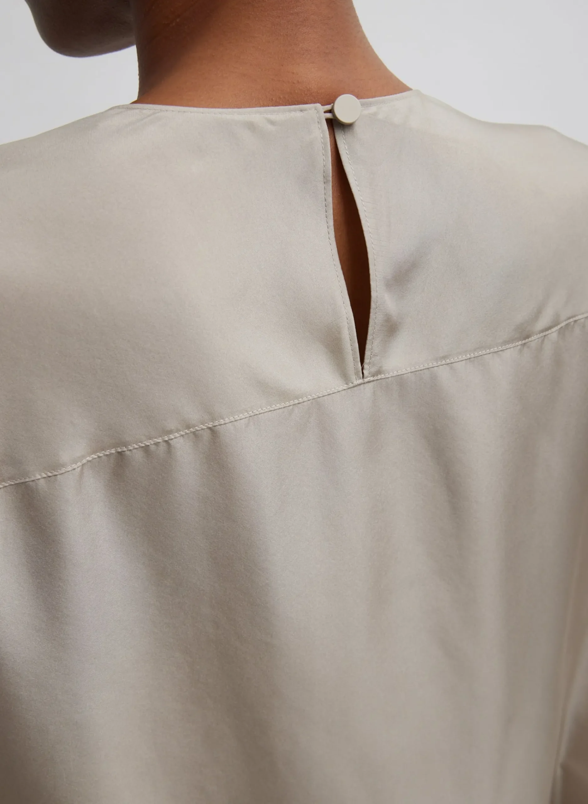 Silk Habutai Circular Top-Tibi Sale