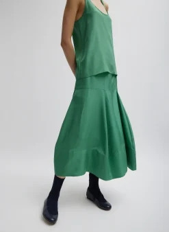 Silk Habutai Tank Top-Tibi Online
