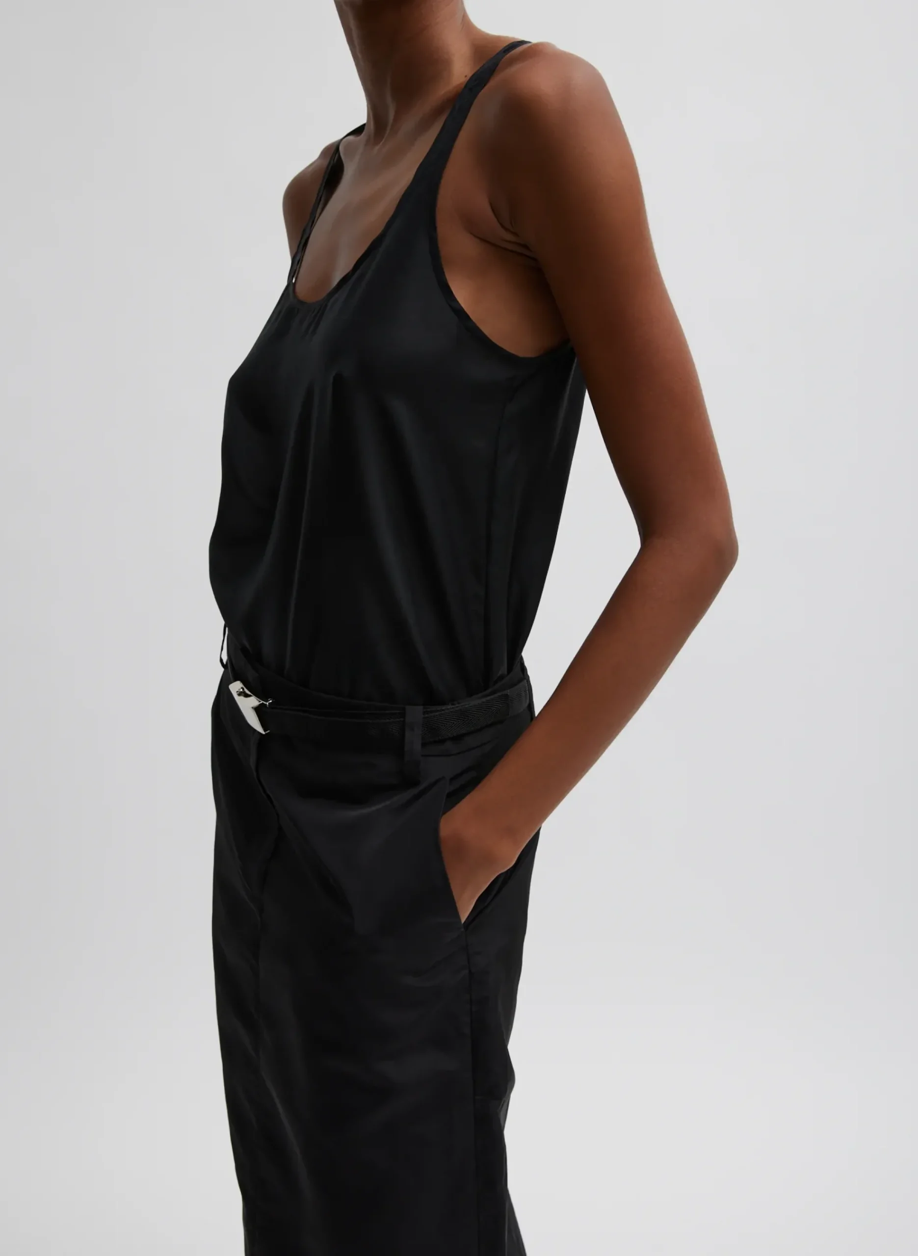 Silk Habutai Tank Top-Tibi Outlet
