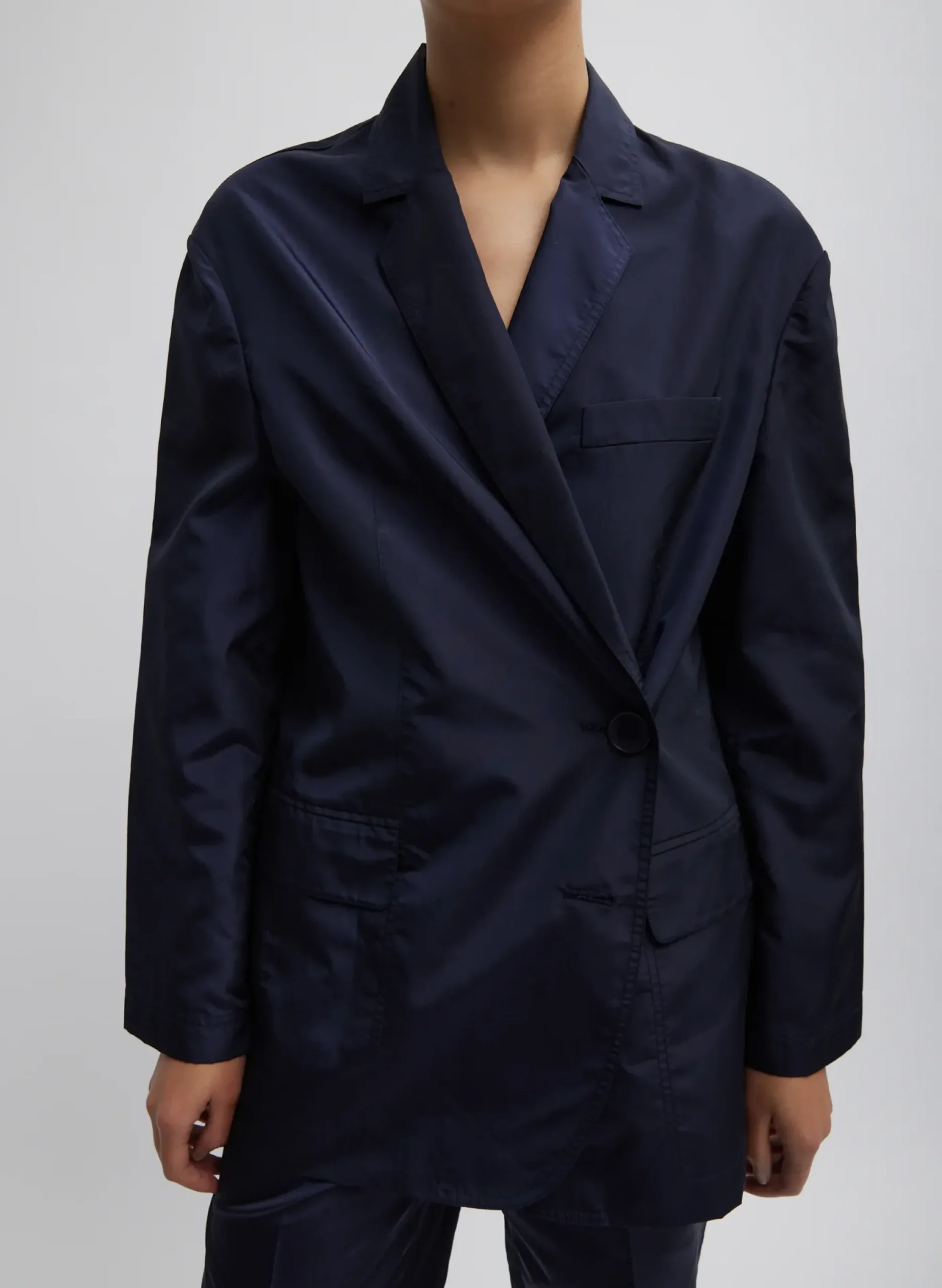 Silk Nylon Liam Blazer-Tibi Sale