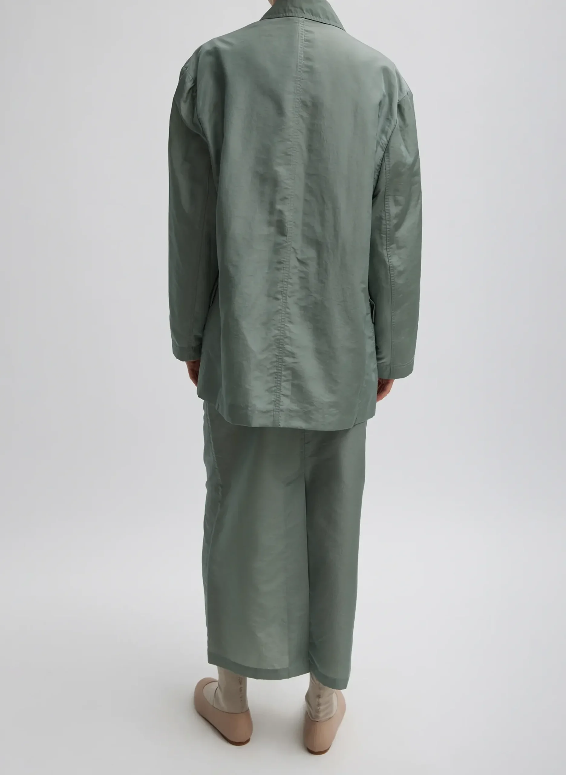 Silk Nylon Maxi Skirt-Tibi Best