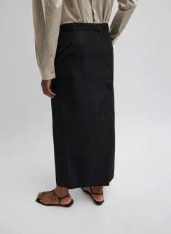 Silk Nylon Maxi Skirt-Tibi Hot