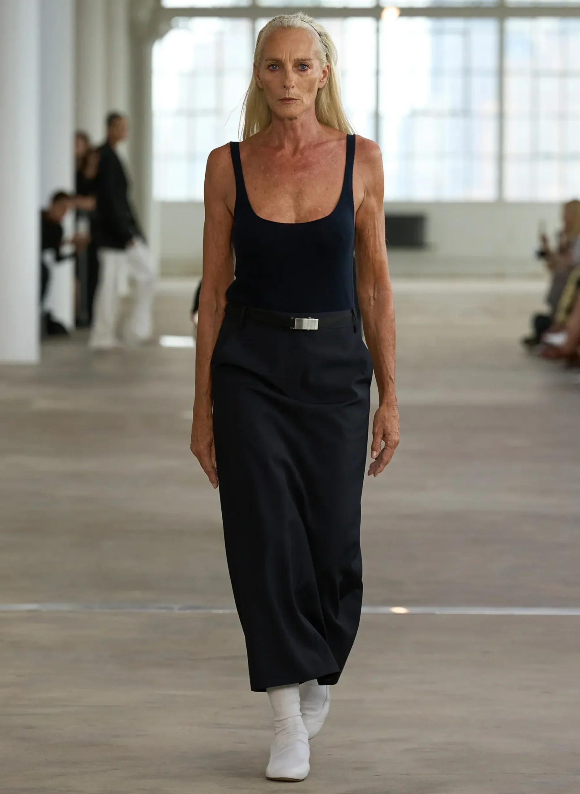 Silk Nylon Maxi Skirt-Tibi Clearance