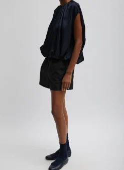 Silk Nylon Pull On Shorts-Tibi Clearance