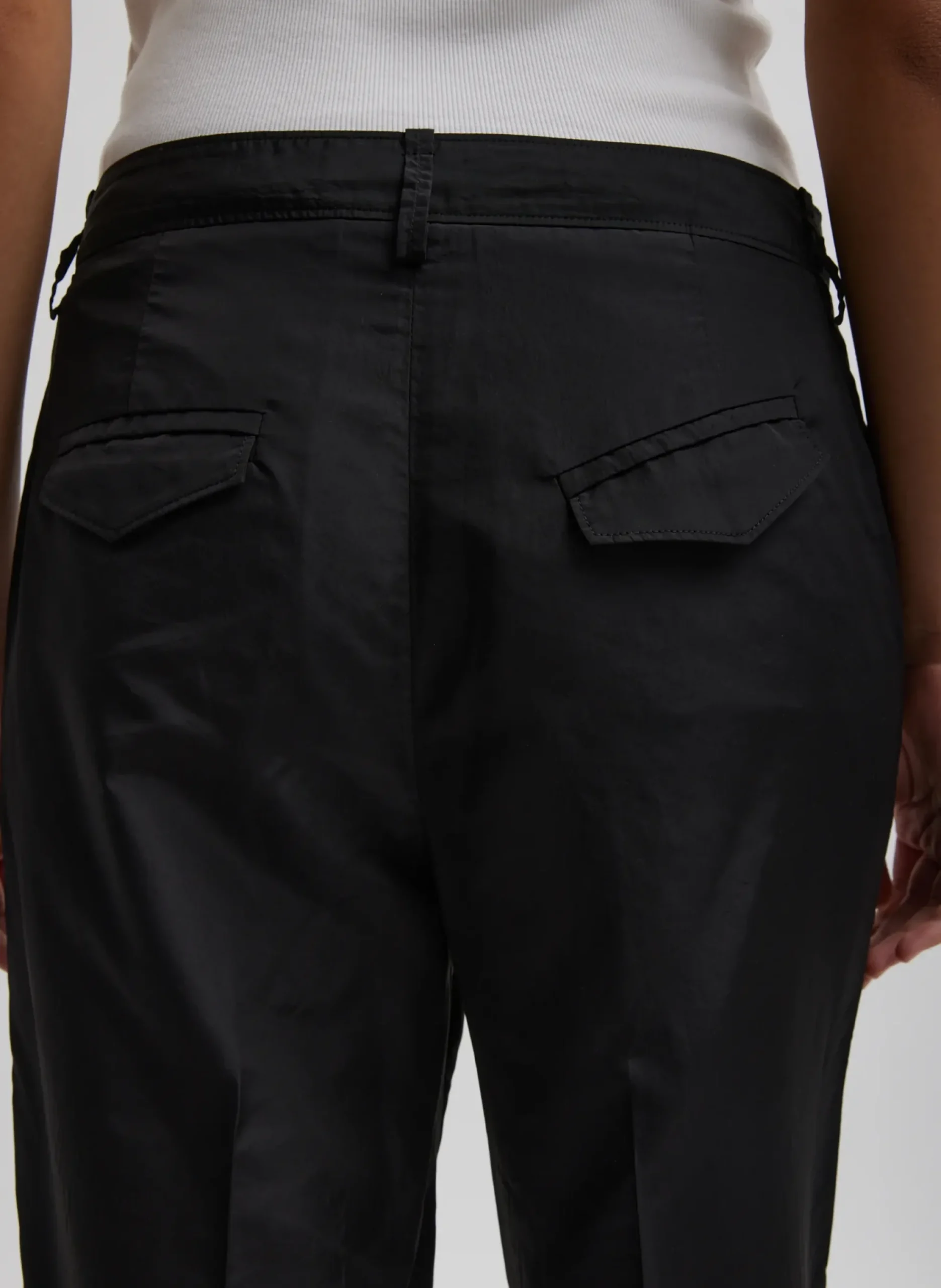 Silk Nylon Straight Leg Trouser-Tibi Clearance