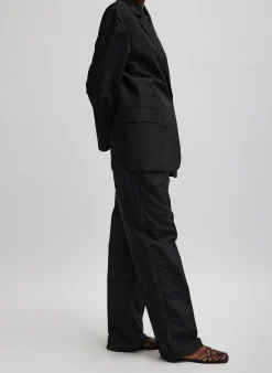 Silk Nylon Straight Leg Trouser-Tibi Clearance