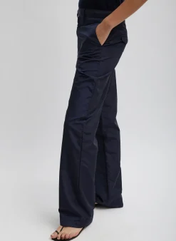 Silk Nylon Straight Leg Trouser-Tibi Best