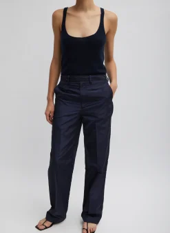 Silk Nylon Straight Leg Trouser-Tibi Best