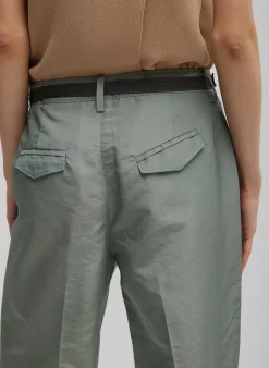 Silk Nylon Straight Leg Trouser-Tibi Fashion