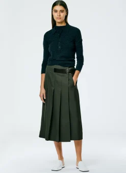 Skinlike Mercerized Wool Shrunken Polo-Tibi Clearance