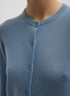 Skinlike Mercerized Wool Shrunken Cardigan-Tibi Online