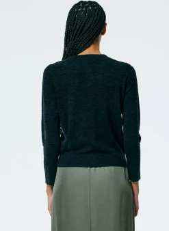 Skinlike Mercerized Wool Shrunken Cardigan-Tibi Hot