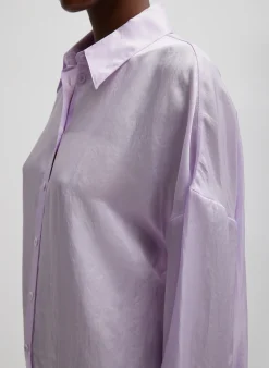 Spring Acetate Shirt With Cocoon Back-Tibi Online