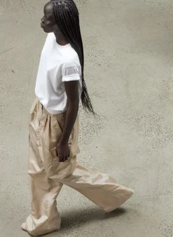 Stella Crispy Nylon Pleated Cargo Pant-Tibi Sale