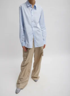 Stella Crispy Nylon Pleated Cargo Pant-Tibi Sale