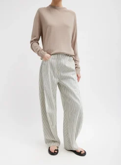 Stone Washed Striped Denim Sid Jean-Tibi Discount