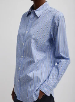 Striped Shirting Charlie Men's Slim Shirt-Tibi New