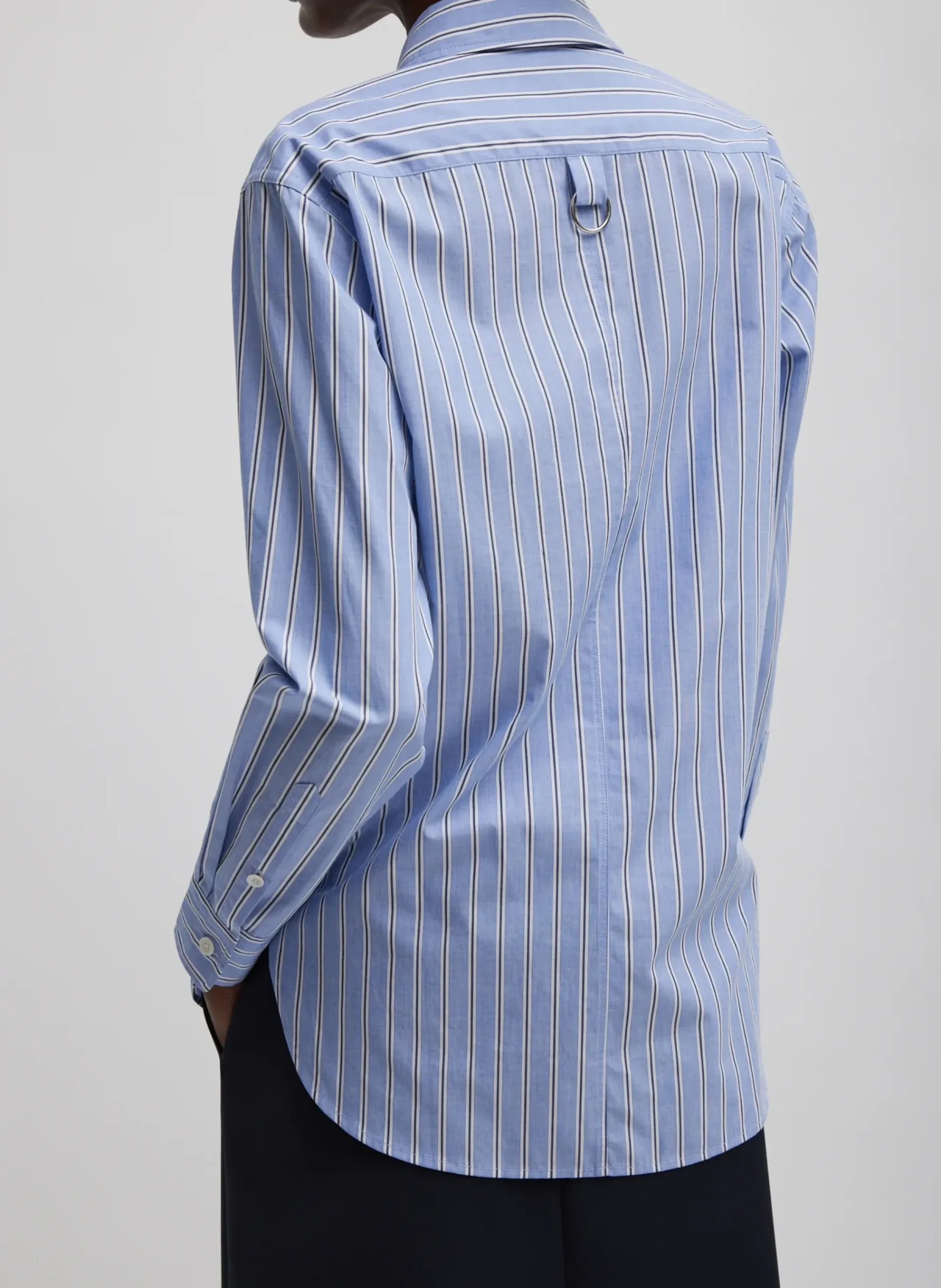 Striped Shirting Charlie Men's Slim Shirt-Tibi New