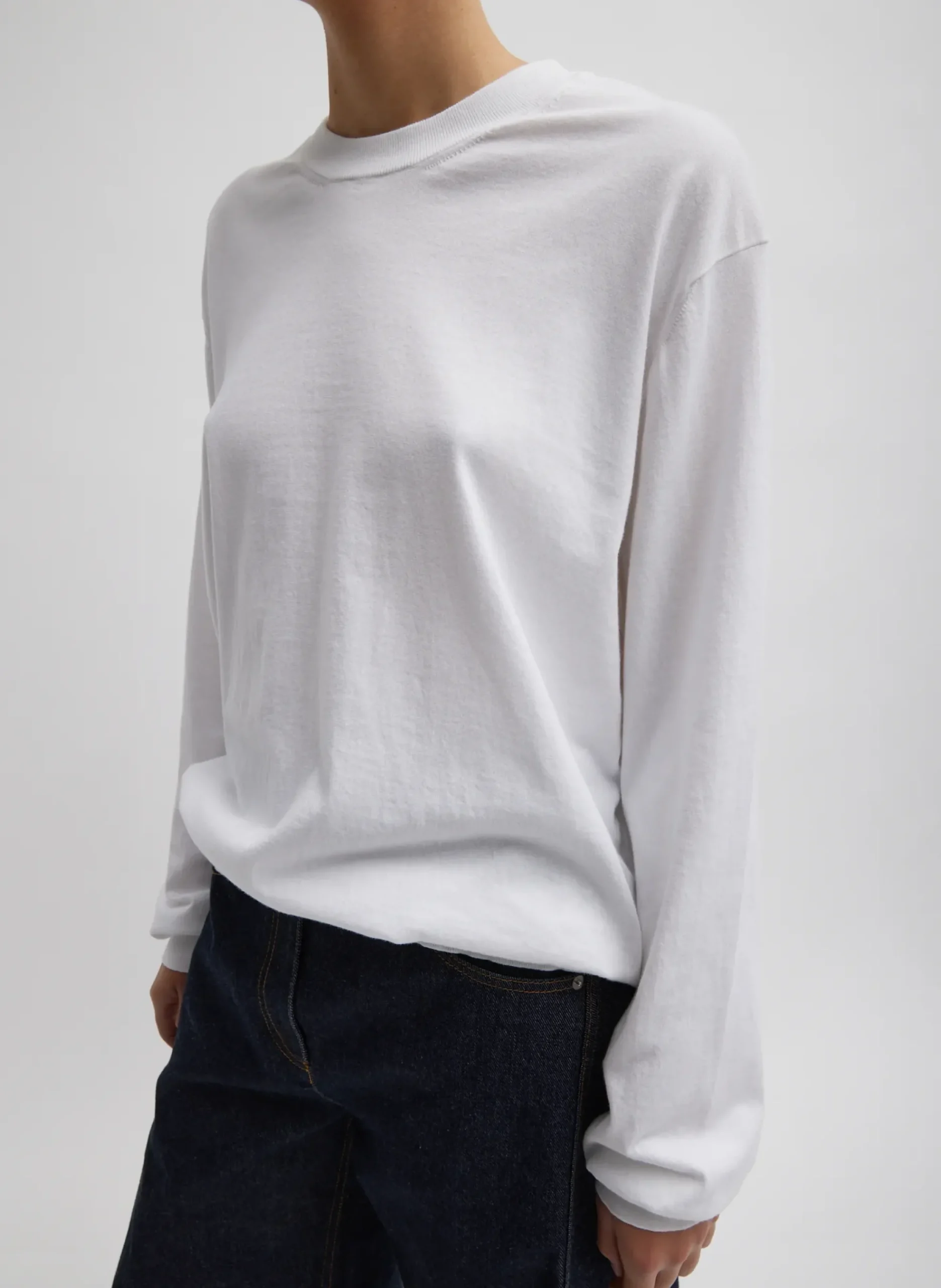 Super Fine Gauge Perfect Men's Pullover-Tibi Fashion