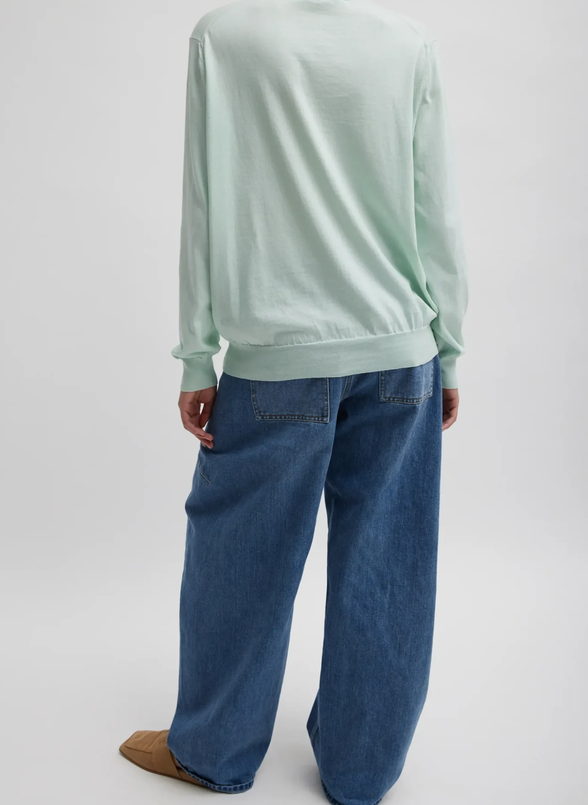 Super Fine Gauge Perfect Men's Pullover-Tibi Outlet
